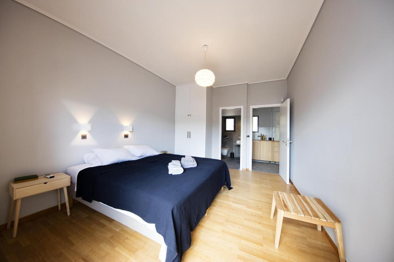 Super Modern Minimal Flat Nr Metro & Arch. Museum Apartment Атина Екстериор снимка